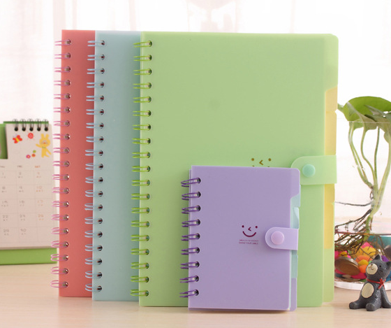 PP cover candy color coil notebook